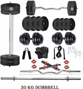 BAPTIZO 30 KG home gym combo Fixed Weight Dumbbell