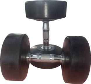 STAYSTRONG 10 Kg Pair of Rubber Coated Bouncer Full Body Workout |Set of 2 Fixed Weight Dumbbell