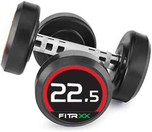 FITRXX Set Of 22.5KGX2 High Quality Rubber Professional Bouncer Fixed Weight Dumbbell