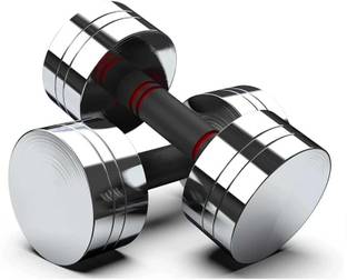 wWAR 10Kgx2Pc Dumbbell Set, Steel Dumbbell Set,For Home Gym Workout Adjustable Dumbbell