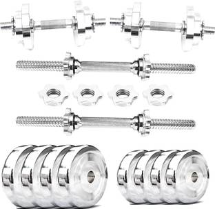 Dinetic Home Gym Set, Steel Dumbbell Set, Steel Dumbbell Plates (2KG X 4PCS) Adjustable Dumbbell