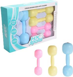IRIS Kids Plastic Weight Set Dumbbells Set for toddlers Fixed Weight Dumbbell
