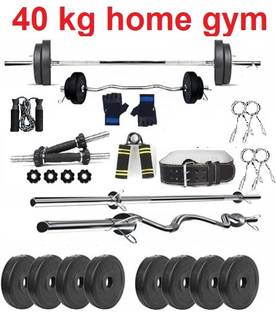 rj fitness 42 kg 40KGGYMBELT Home Gym Combo