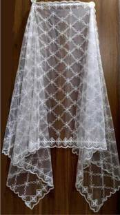 LA FEMINAE Net Embroidered Women Dupatta