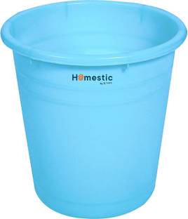HOMESTIC by Kuber Industries Portable Garbage Basket & Round Trash Can for Home,10 Ltr.(Sky Blue) Plastic Dustbin