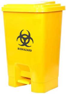 MEDISKY Step-On Bio-Hazard, Bio-Medical Waste Bin (10 Litres) Plastic Dustbin