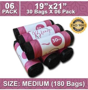 SEVENTEENSTITCH Biodegradable Garbage Bags 19 X 21 Inch Medium Size(Pack Of 6Roll) Medium 6 L Garbage Bag  Pack Of 6
