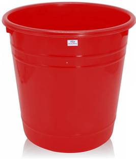 Heart Home Plastic Dustbin|Portable Garbage Basket & Round Trash 5 Ltr.(Red) Plastic Dustbin