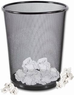 Novelty Store Small Metal Mesh Dustbin for Home, School, Bedroom, Kitchen, Office 9.4 LTR Iron Dustbin