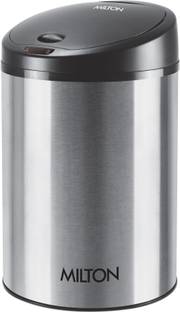 MILTON Sensor Bin 30 Stainless Steel Automatic Lid Closing Sensor Bin, 30 Litres Stainless Steel Dustbin