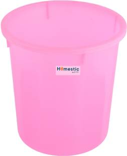 HOMESTIC by Kuber Industries Open Plastic Garbage Dustbin for Kitchen|Sada Dustbin|7 LTR|Pink Plastic Dustbin