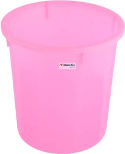 HOMESTIC by Kuber Industries Open Plastic Garbage Dustbin for Kitchen|Sada Dustbin|5 LTR|Pink Plastic Dustbin