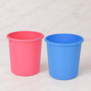 HOMESTIC by Kuber Industries Plastic Open Dustbin, Garbage Bin For Home 5Ltr.- Pack of 2 , Plastic Dustbin