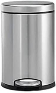 PackPro 6 Ltr Pedal Bin with Lid and Trashcan Removal for Office and Home, Stainless Steel Dustbin