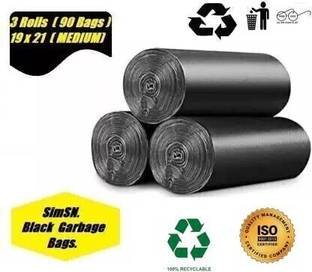 Shopative 90 bags,90 l,19 x 21 size Medium 10 L Garbage Bag (90Bag )Dustbin Plastic Dustbin