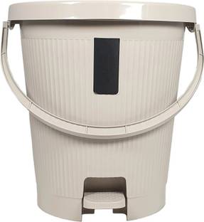 Tenacitys Amazing Dustbin Which Including Foot Pedals, Handle and Tight-Sealing Lid - 12L Plastic Dustbin