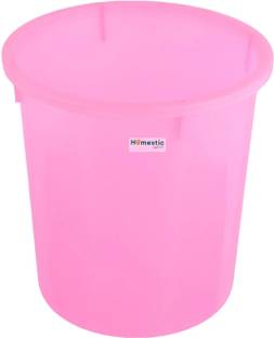 HOMESTIC by Kuber Industries Open Plastic Garbage Dustbin for Kitchen|Sada Dustbin|5 LTR|Pink Plastic Dustbin