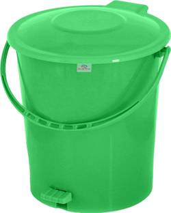 Heart Home Plastic Pedal Dustbin For Kitchen with Bedroom 10 Liter Dustbin|Green Plastic Dustbin