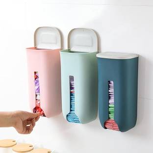 Glitzn Storage Box Trash Bag Dispenser Versatile Plastic Dustbin