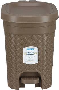 KOLORR 7 L Stitch Pack of 1 LT Brown Pedal Wastebin For Home Plastic Dustbin