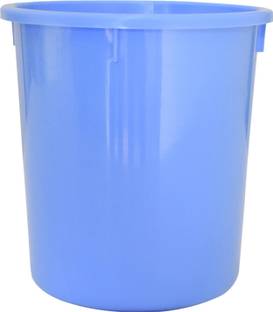 Heart Home Plastic Open Dustbin Without Lid|Trash Bin, Garbage Bin, Waste Bin, 5Ltr. (Blue) Plastic Dustbin