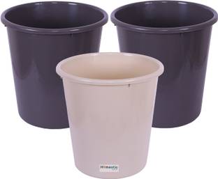 HOMESTIC by Kuber Industries Plastic Garbage Dustbin For Kitchen|Bathroom|Office|10 LTR|Pack of 3|Multi Plastic Dustbin