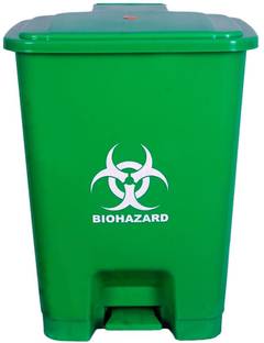 MEDISKY Pedal Dustbin Biomedical waste bins |Step Bins for hospitals (10 Litres) PP (Polypropylene) Dustbin