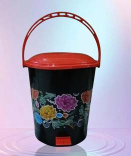 XVAIN Black dusbin for home Plastic Dustbin