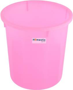 HOMESTIC by Kuber Industries Open Plastic Garbage Dustbin for Kitchen|Sada Dustbin|7 LTR|Pink Plastic Dustbin