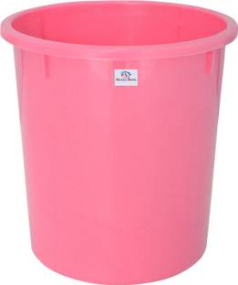 Heart Home Plastic Open Dustbin, Trash Bin, Garbage Bin, Waste Bin, 5Ltr. (Pink) Plastic Dustbin