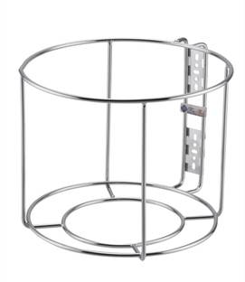 FineArts Stainless Steel Wall Mountable Bin Holder Dustbin Stand Size (10Lx11.2Wx8.4H) Steel Dustbin