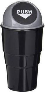 MUNSHINE Portable Mini Car Dustbin/Trash Bin, Grey Plastic Dustbin Plastic Dustbin