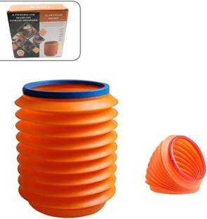 mapperz Small Collapsible Bucket Foldable Portable for Traveling Hiking Car Washing Plastic Dustbin
