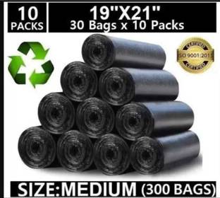 SEVENTEENSTITCH Garbage Bags 19 X 21 Inch Medium Size(Pack Of 10Roll) Medium 15 L Garbage Bag Plastic Dustbin