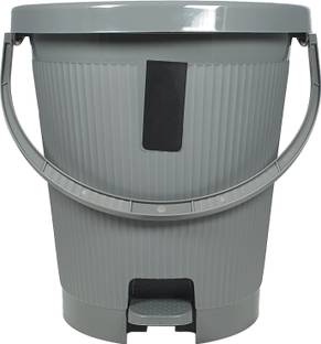 Tenacitys Amazing Dustbin Which Including Foot Pedals, Handle and Tight-Sealing Lid - 12L Plastic Dustbin