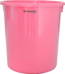 HOMESTIC by Kuber Industries Plastic Open Dustbin, Trash Bin, Garbage Bin, Waste Bin, 5Ltr. (Pink) Plastic Dustbin