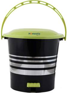 HOMESTIC by Kuber Industries Step-On Pedal Dustbin|Small Dustbin For Kitchen|Capicity 5 Liters|GREEN Plastic Dustbin