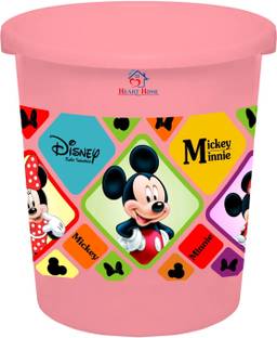 Heart Home Disney Mickey Minnie Print Plastic Dustbin/ Garbage Bin/ Waste Bin, 5 Liters (Pink) -HS_35_HEARTH17756 Plastic Dustbin