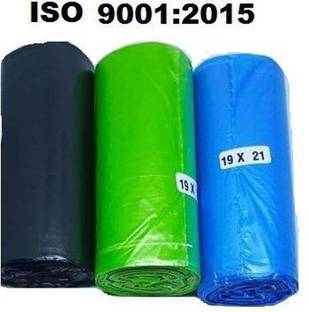 Shopative Medium (Black+Blue+Green= Pack of 3) Oxo - Biodegradable Dustbin Bag Plastic Dustbin