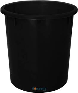 HOMESTIC by Kuber Industries Plastic Open Plastic Dustbin Without Lid|Garbage Bin For Home 5Ltr. (Black) Plastic Dustbin