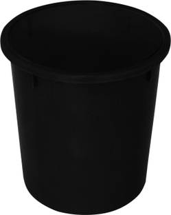 Heart Home Plastic Open Dustbin, Trash Bin, Garbage Bin, Waste Bin, 5Ltr. (Black) Plastic Dustbin