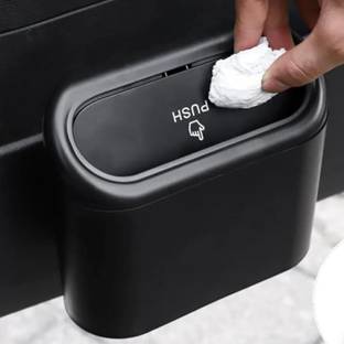 From The Farm Car Trash Can with Lid, Mini Vehicle Trash Bin Car Dustbin Garbage Organizer Plastic Dustbin