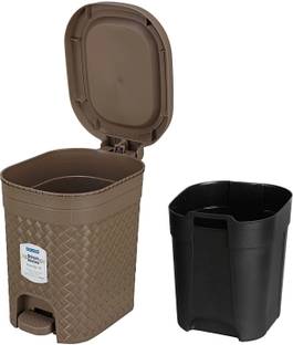 KOLORR Stitch 7L Pedal Dustbin / Waste Bin with Lid and Inner Bucket for Home, Kitchen Plastic Dustbin