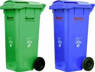 Rgtas Supreme 120 Liter For Home Office Restaurant Polyresin Dustbin Plastic Dustbin Plastic Dustbin