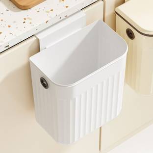 IMPRONOW Hanging Kitchen Compost Bin Without Lid, Wall-Mounted Space-Saving Design Plastic Dustbin