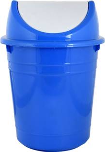 KUBER INDUSTRIES Plastic Medium Size Swing Lid Garbage Waste Dustbin for Home, Office, Factory, 10 Liters (Blue) -CTKTC38707 Plastic Dustbin