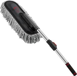 kripics Car Cleaning Brush Mop Adjustable Car Duster Wet and Dry Duster Wet and Dry Duster