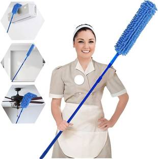 Aseenaa Flexible Fan Cleaning Duster Mop Brush - Fans, Kitchen, Window, Spider Webs, Car Wet and Dry Duster