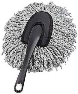 NYALENTERPRISE Micro Fiber Car Cleaning Small Duster With Handle Wet and Dry Duster