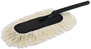 VARIYAENTERPRISE28 Wax-Coated Microfiber Car Duster for Car Cleaning Soft Brush/Mop with Handle Wet and Dry Duster